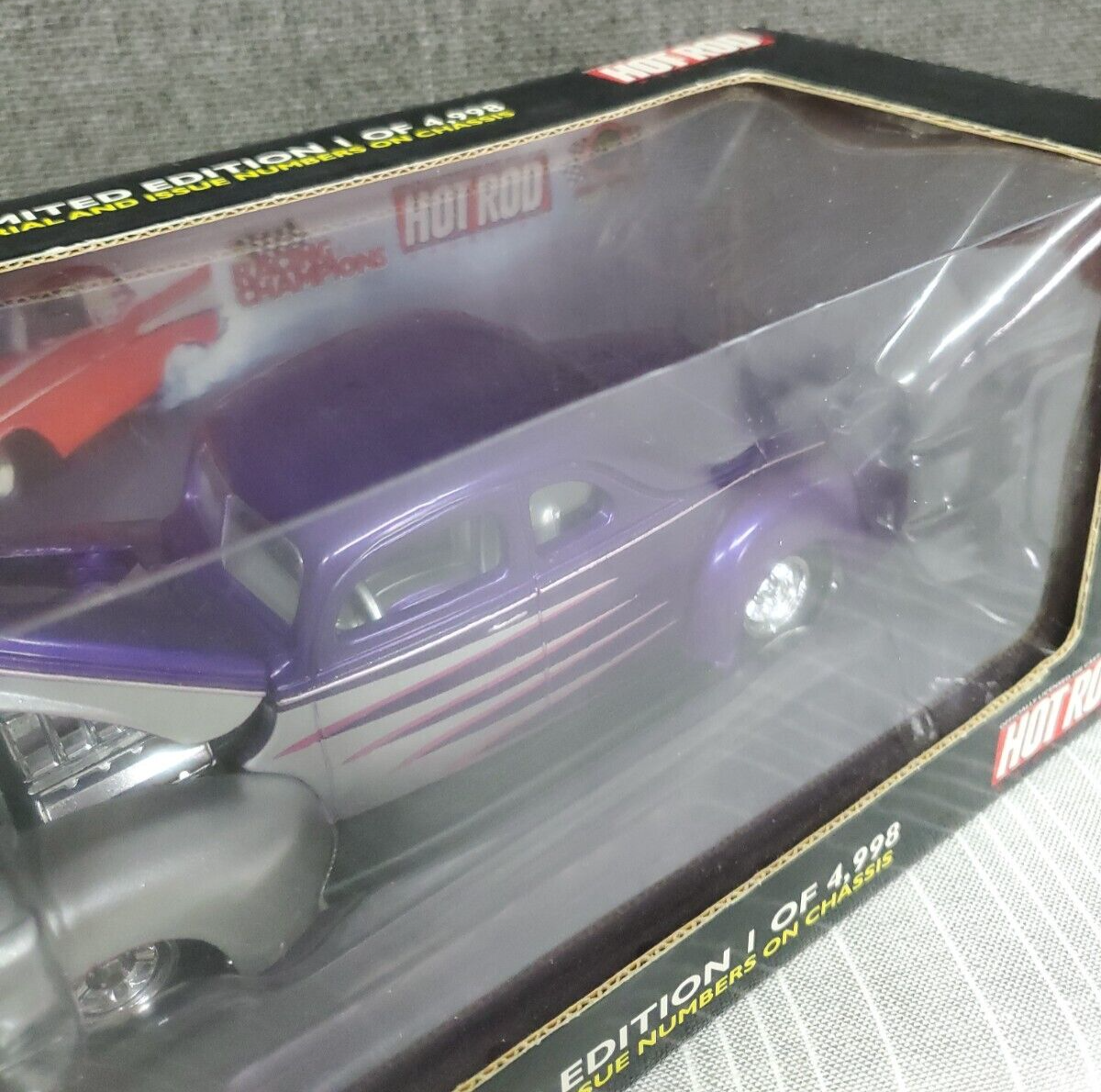 Racing Champions 1940 Ford Coupe~ Purple #39~ 1 of 4998~ Ltd Edition~ NOS