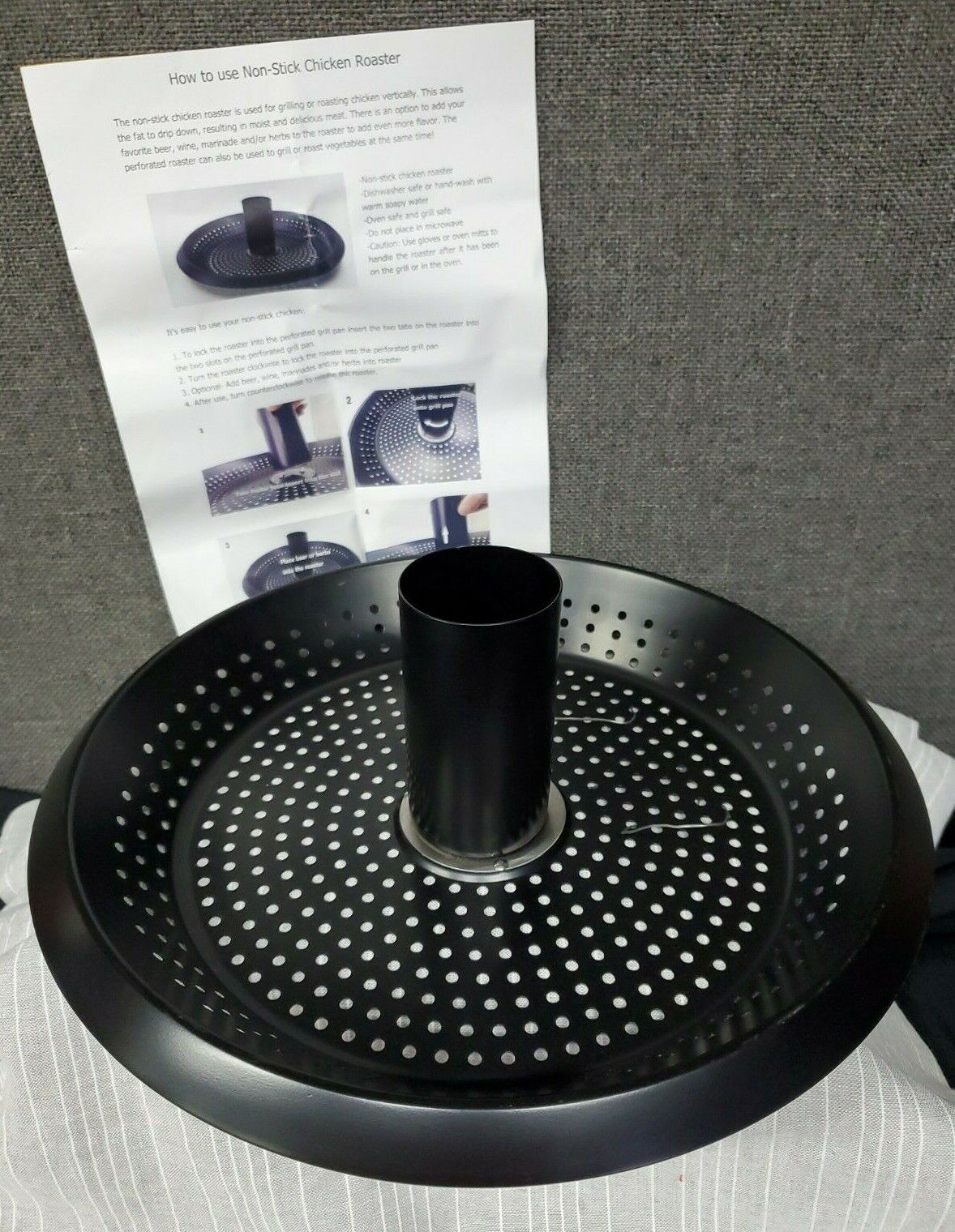 https://bndtreasurechest.com/wp-content/uploads/imported/0/70/Made-By-Design-Non-Stick-Vertical-Chicken-Roaster-Perforated-Grill-Pan-New-265645731570.jpg