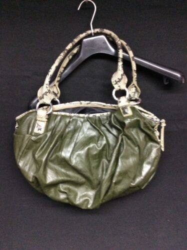 Simply Vera Wang Shoulder bag Faux Green Snakeskin approx.15.5 x 11 - BND  Treasure Chest