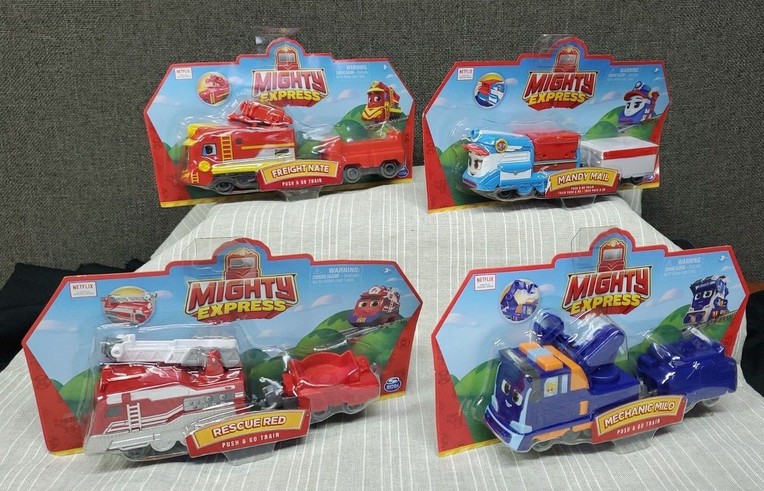 Mighty Express FREIGHT NATE Push & Go Red Train Netflix Series Toy