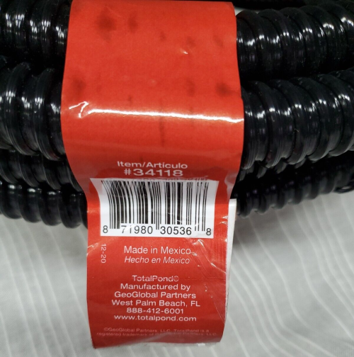 TotalPond 3/4 Inch By 20 Feet ID Corrugated Tubing~ Fish Safe / Kink Free~ NEW! - Image 5