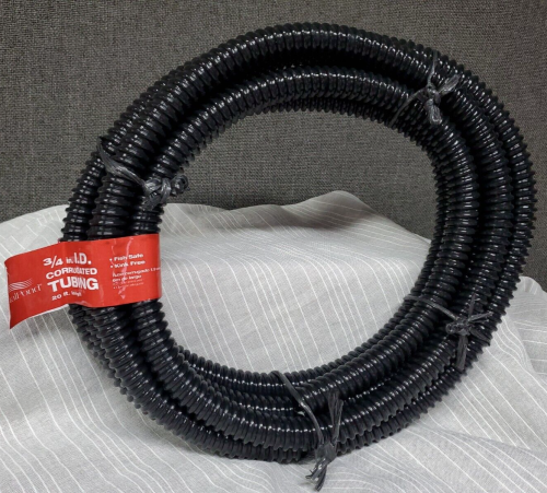 TotalPond 3/4 Inch By 20 Feet ID Corrugated Tubing~ Fish Safe / Kink Free~ NEW!