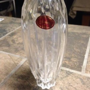Glass Gorham Hand Cut Crystal Vase – Poland -Bud Vase