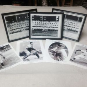 PHOTOGRAPHS 1950,1951,1953 NEW YORK YANKEE world champ Photos and 4 Daily News Double sided
