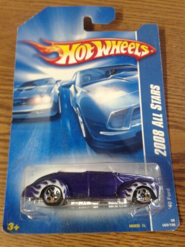 Hot Wheels All Stars Purple '40 Ford Convertible 1:64 Diecast 