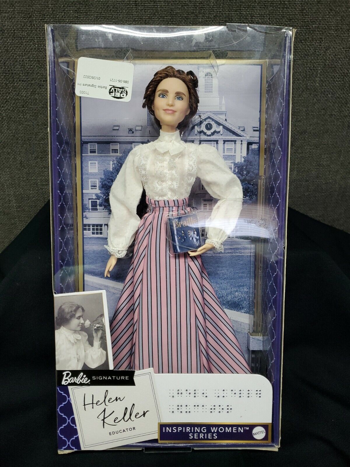 Margaret Mitchell Goedaardig directory Barbie Signature Inspiring Women Series Helen Keller Doll~ Slight Box  Damage NEW - BND Treasure Chest