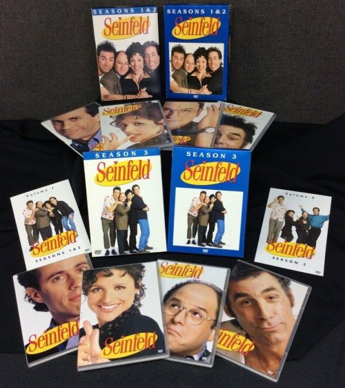 Seinfeld Seasons 1, 2, & 3 DVD Box Sets~ 8 Discs Total~ Like NEW!