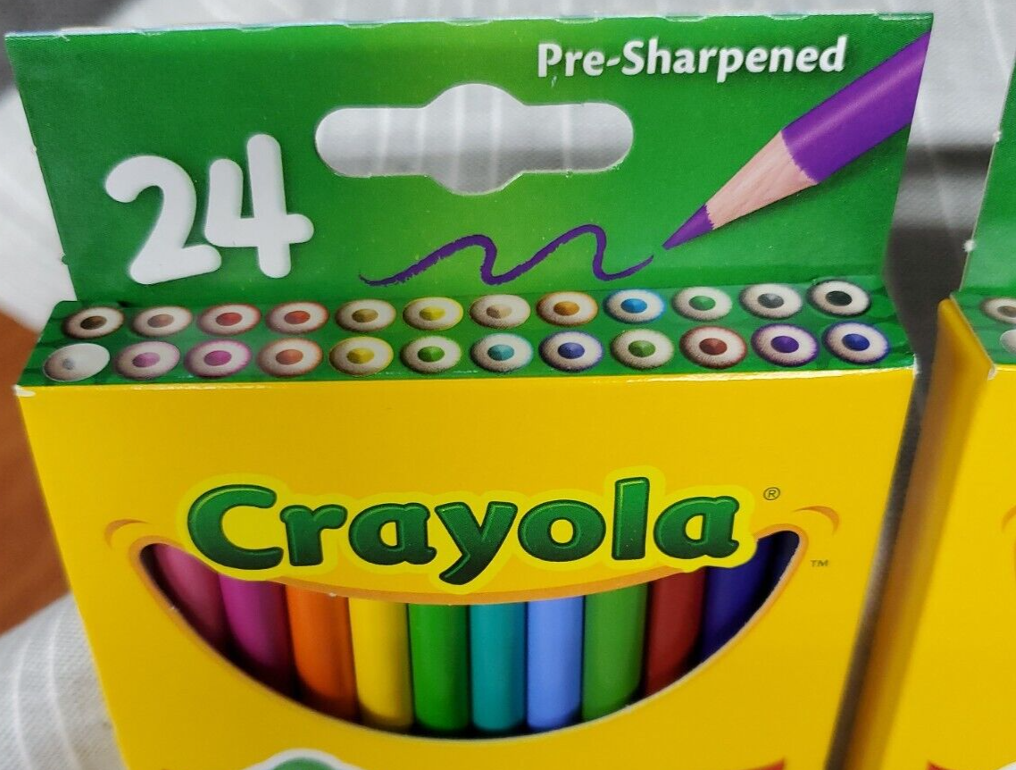 NEW 4 Boxes Crayola 24 Count Crayons