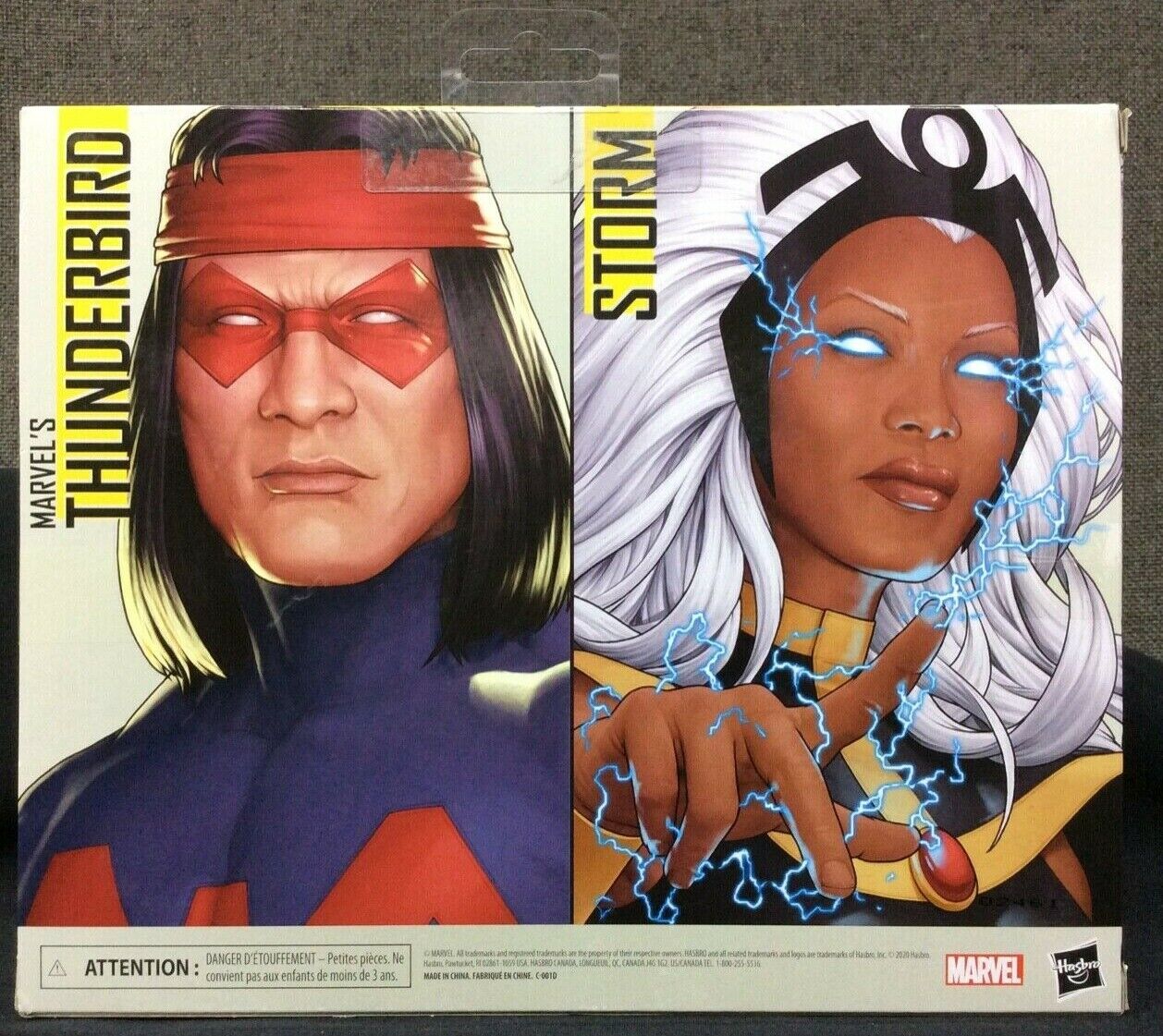 Hasbro Marvel X-Men Series Storm and Marvel's Thunderbird~ New! Sealed Box!