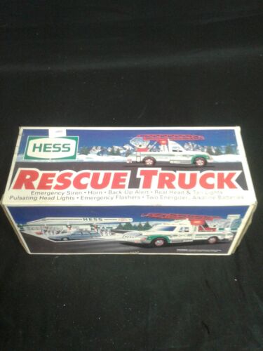 1994 Hess Truck Rescue Toy Truck with Extension Ladder Lights and ...
