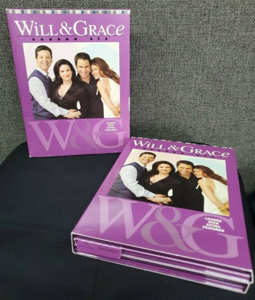 Will & Grace Season 6~ 4 Disc DVD Box Set~ Great Preowned Condition!