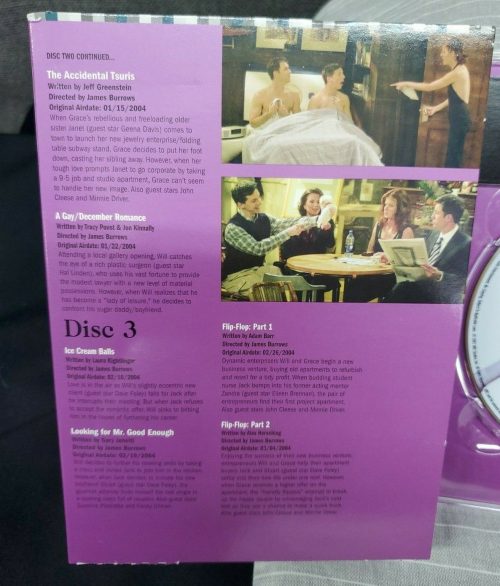 Will & Grace Season 6~ 4 Disc DVD Box Set~ Great Preowned Condition! - Image 7