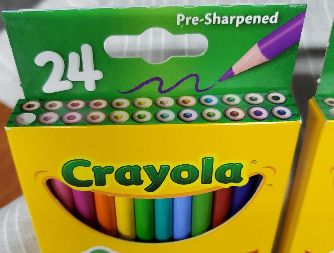 Crayola Colors Of The World Colored Pencils~ 24 Ct Box~ Pre-Sharpened~ NEW!  - BND Treasure Chest