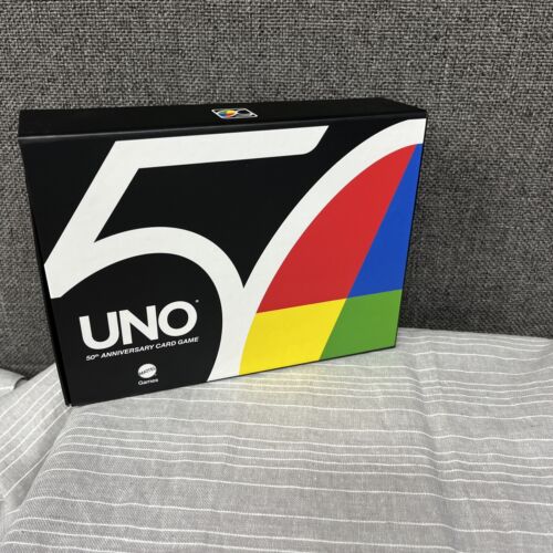 UNO Premium 50th Anniversary Golden Edition Card Game Exclusive