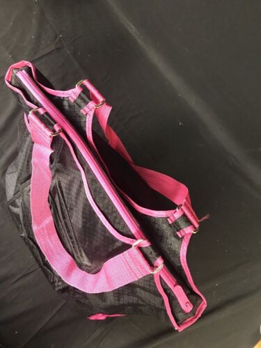 Thirty One ALL PRO TOTE Black w/ Hot Pink Yoga-Gym-Diaper-Travel Bag  VIVIAN - BND Treasure Chest