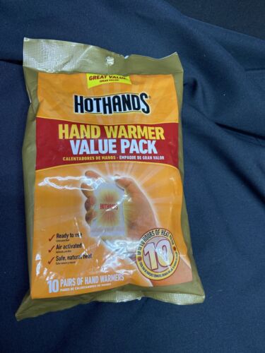10 Hour Chemical Packets HotHands Hand Warmer 10 Pair Value Pack Piece 