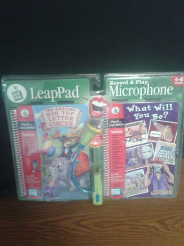 Leap Frog LeapPad Record & Play Microphone 2 Books Pre-K - 2nd Quantum Pad  Toy - BND Treasure Chest