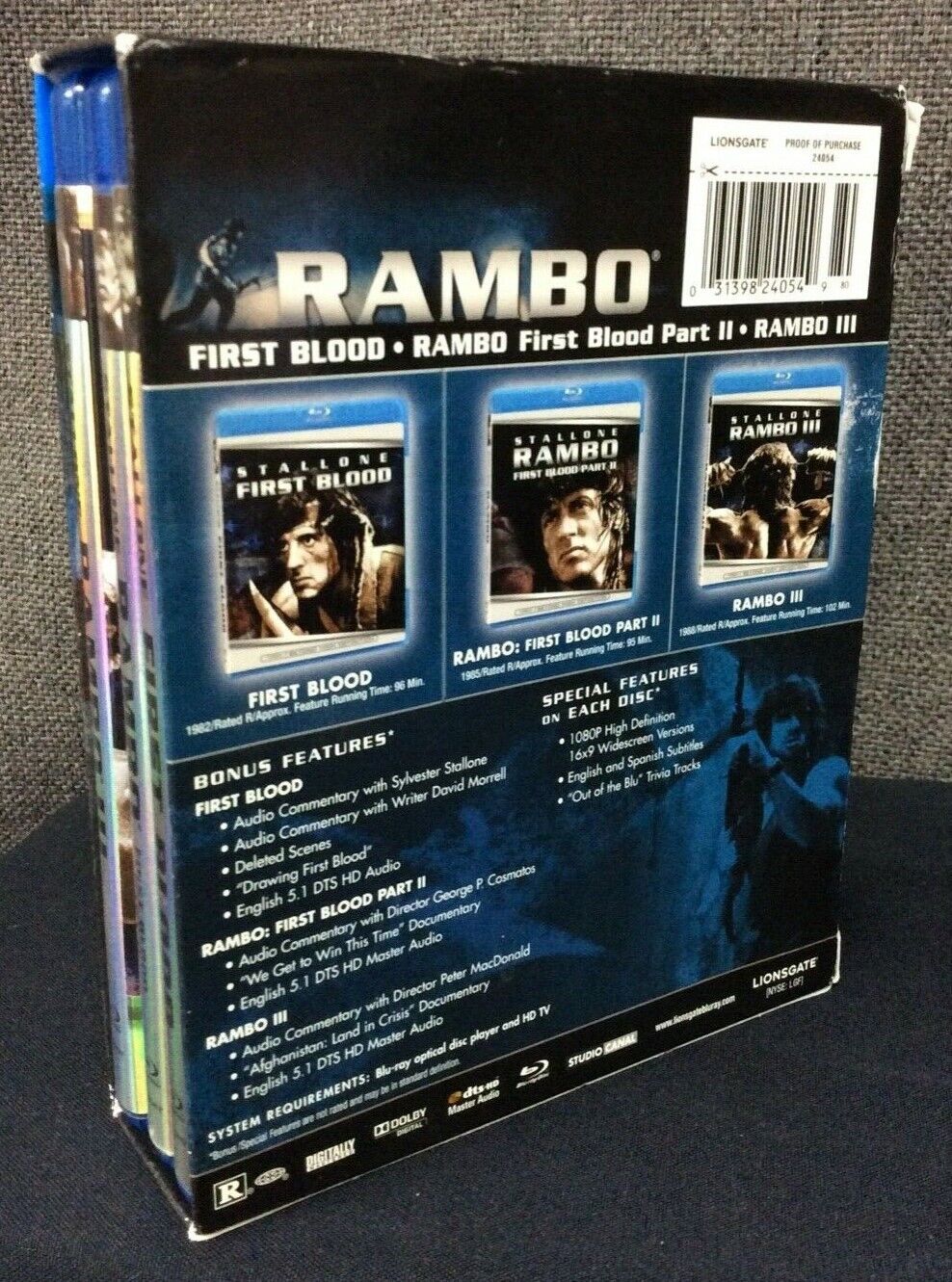 Rambo. Master Collection (3 Blu-ray)