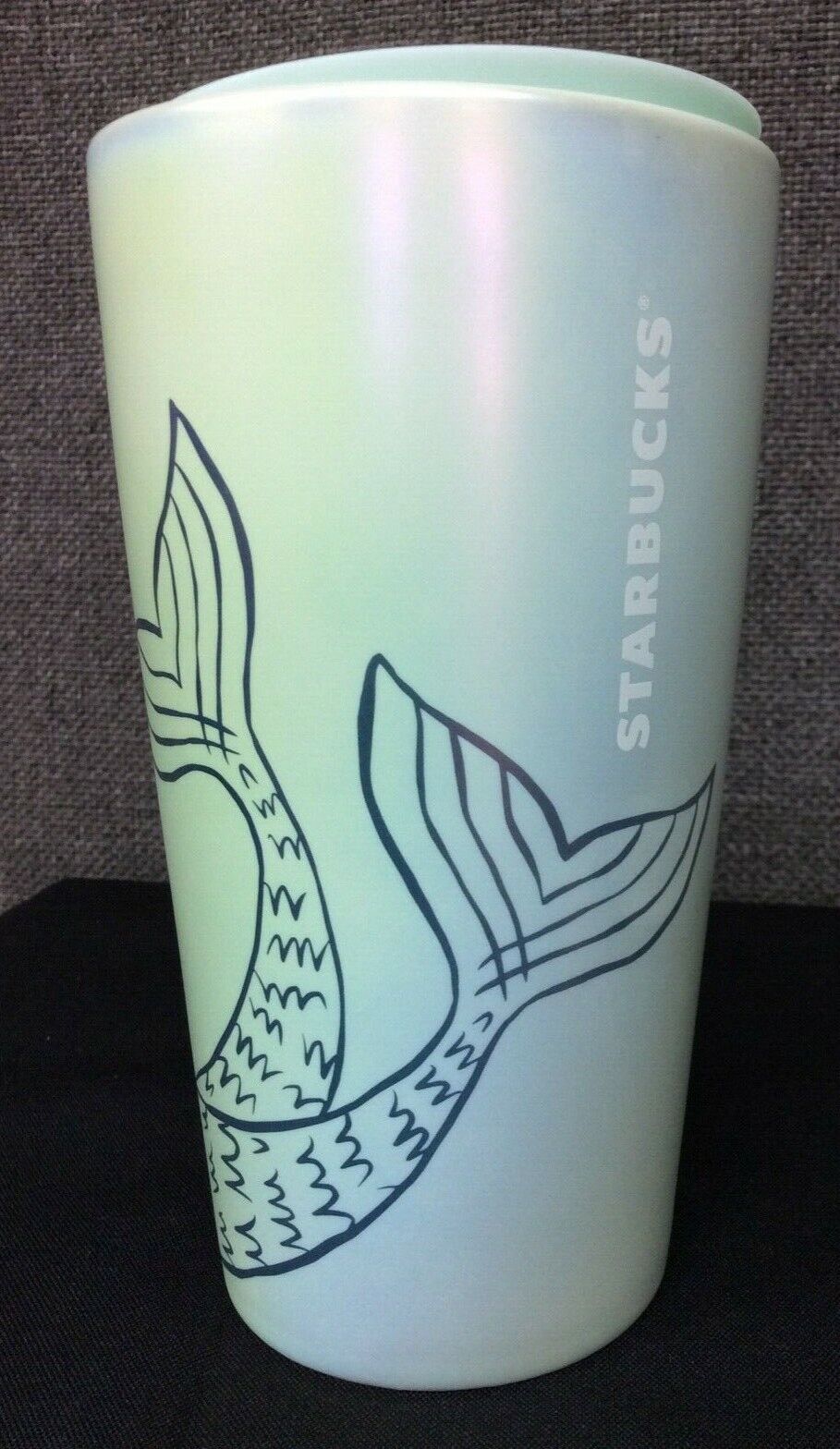 NEW Starbucks Siren Logo Double Wall Ceramic Travel Mug White Tumbler 12 oz  NWT