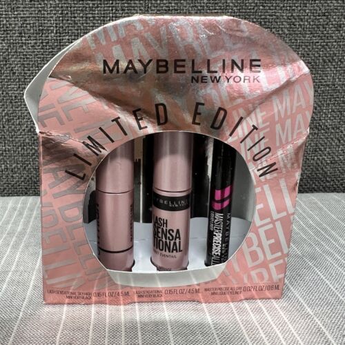 Limited Eye Set~Very Maybelline Makeup Holiday Edition York New BND - Gift Treasure Chest Black~ NEW