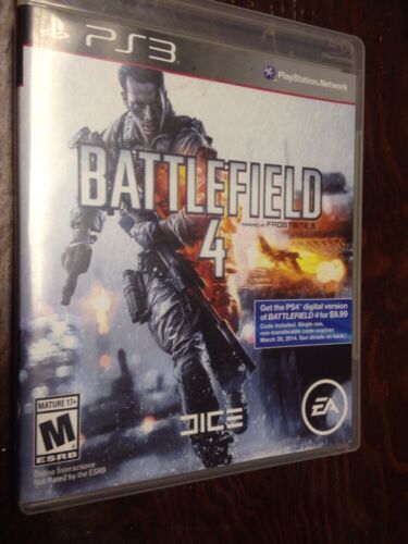 Battlefield 4 PlayStation 3 PS3 Video Game Complete