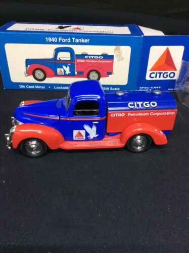 LIBERTY 1940 FORD TANKER DIE CAST COIN BANK #65501 CITGO 