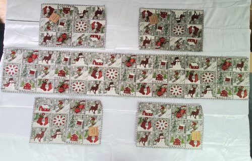 Holiday Cheer Tapestry~ Table Runner, Placemats, OR Runner w/ 4 Placemats NEW! - Image 6