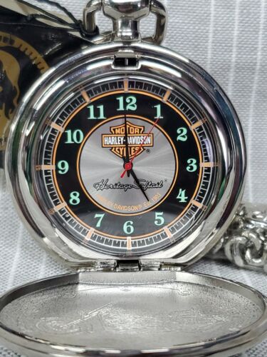 Franklin mint harley 2024 davidson pocket watch battery