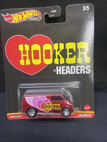 Hot Wheels Hooker Headers Custom 77 Dodge Van #3/5 Real Riders PF7 