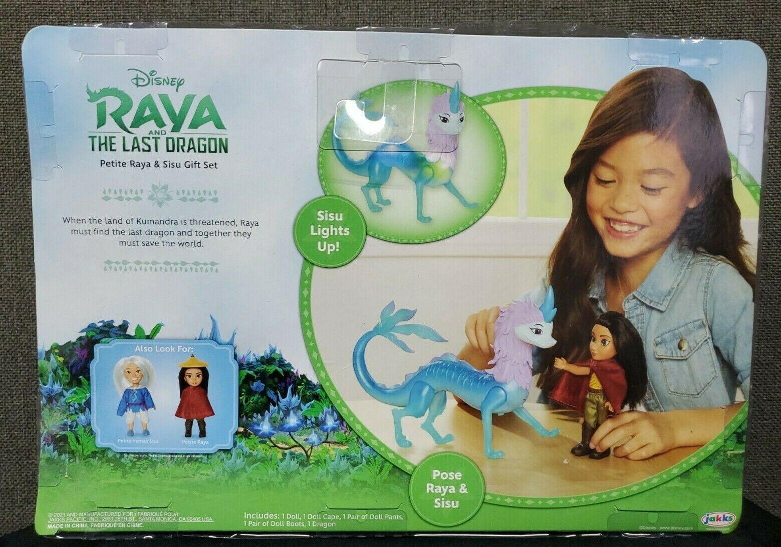Disney's Raya and The Last Dragon Petite Raya & Sisu Gift Set~ Lights Up~  NEW! - BND Treasure Chest