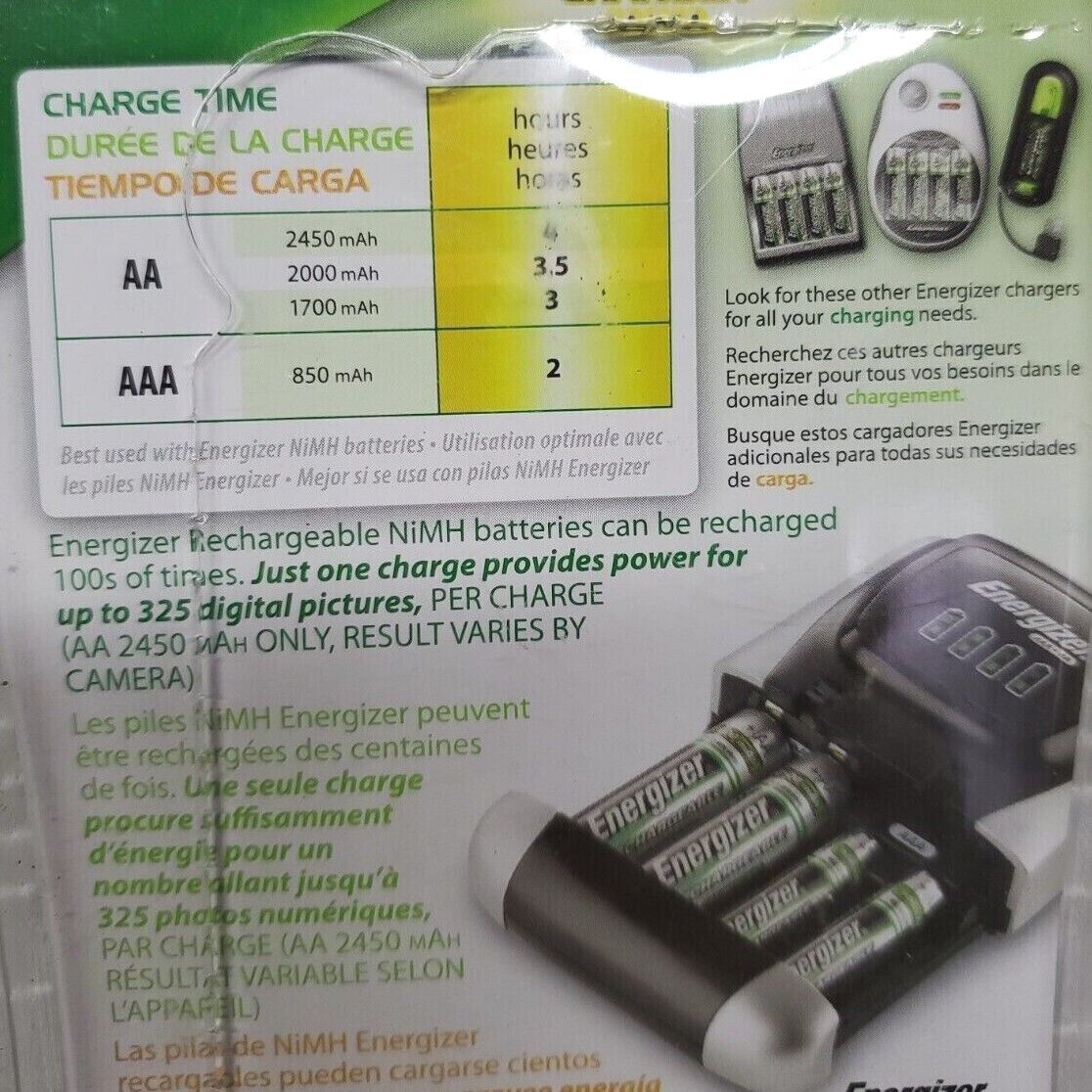 Energizer e2 Rechargeable Compact Battery Charger for AA & AAA~ NEW Sealed!  - BND Treasure Chest