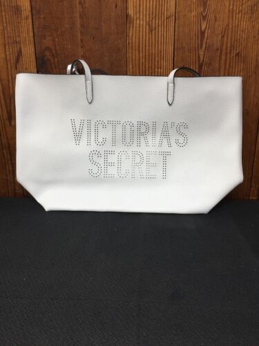 Victoria's Secret White Leather Tote - BND Treasure Chest